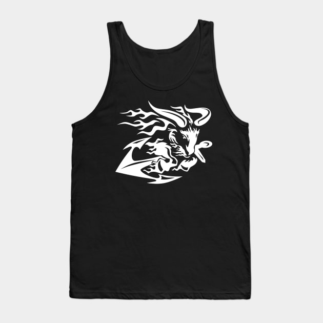 Goat with Anchor Tank Top by hobrath